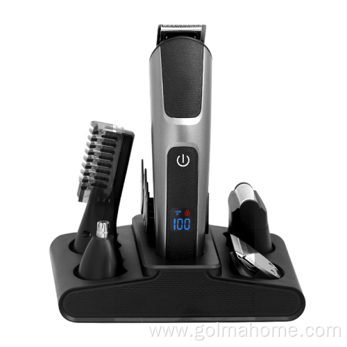 Waterproof grooming kit for men 5 in 1 hair clipper men grooming set body beard hair trimmer